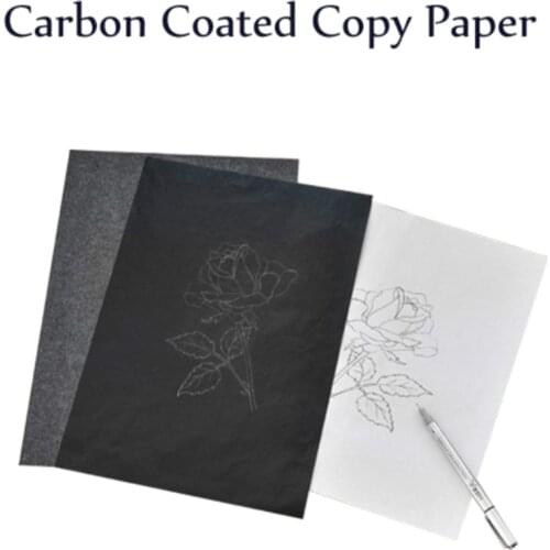 50pcs Carbon Paper Double Sided Carbon Paper Thin Type Stationery Paper Copy Paper Office School Stationery