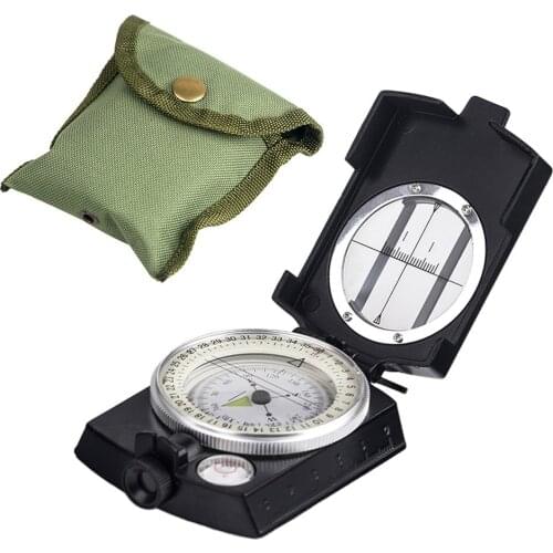 Geology Compass for Professional Military Army Sighting Luminous Compass for Outdoor Hiking Camping Outdoor Compass