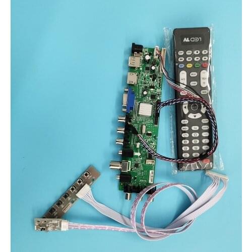 Kit For LTN156AT35-P01/LTN156AT35-H01 WLED controller board digital 1366X768 LVDS USB remote Signal VGA LED HDMI DVB-T2 40pin