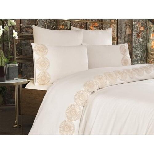 Land Of dowry Mill Duvet cover set Cream Gold