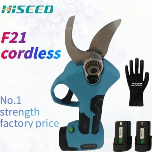 Best Hiseed Cordless battery electric pruning shear,manual mini cutter tree branch scissor trimmer