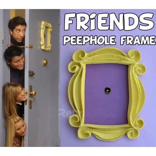 New Friends Yellow Peephole Frame as Seen on Monicas Door on Friends TV Show