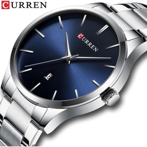 New CURREN Military Fashion Gold Watch Men Luxury Quartz Wristwatch Sport Casual Clock Wateproof Watches Relogio Masculino