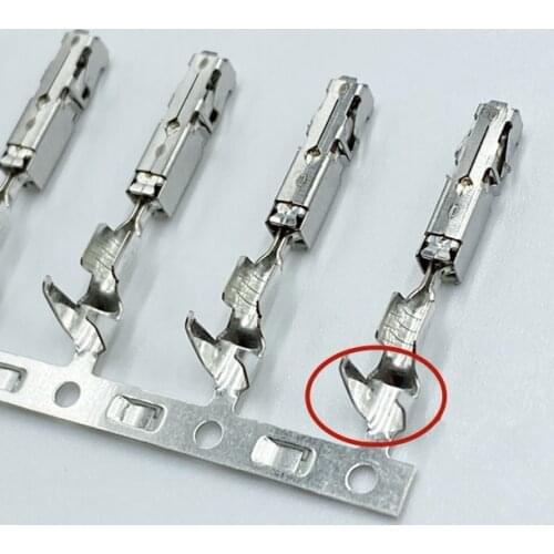 50/100/200/500pcs/lot Crimp Terminals (Pins) For Repair Wire Size: 1.50 mm2 For Audi VW Skoda Seat 000979255E