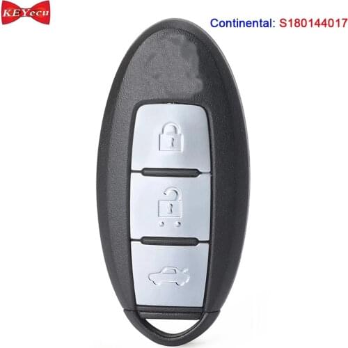 KEYECU for Nissan Teana 2013 2014 2015 2016 Keyless-go Remote Key Fob 433.92MHz S180144017 KR5S180144014