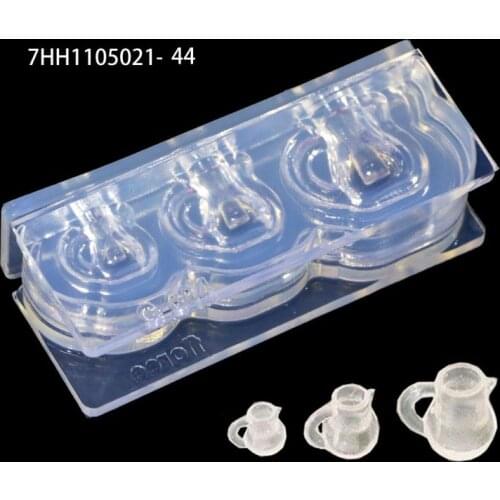 Handmade Mini Hollow Milk Bottles Cup Straw Silicone Resin Molds Craft Tools