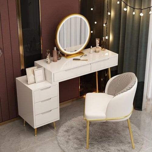 Dressing table bedroom modern minimalist makeup table storage cabinet integrated net red ins wind small apartment high-end