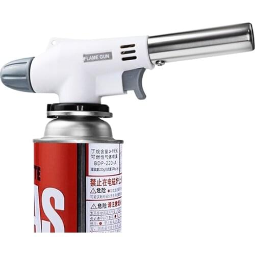 Jet Flame Gun Butane Gas Burner Turbo Torch Lighter Portable Welding Heating Cooking Baking Powerful Outdoor Spray Gun Lighter