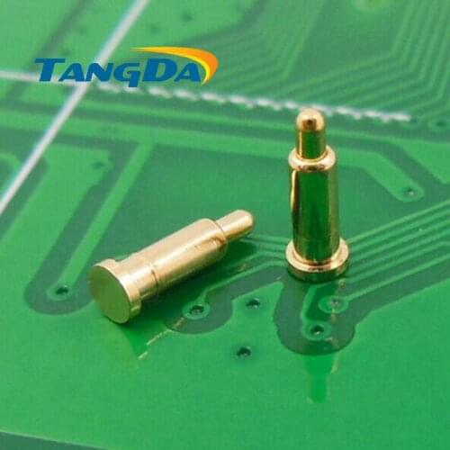 Tangda DHL/EMS D2*6mm 1000PCS pogo pin connector Mobiles Battery spring 1P Thimble Surface Mount SMD gold plate 1u" 1.2A