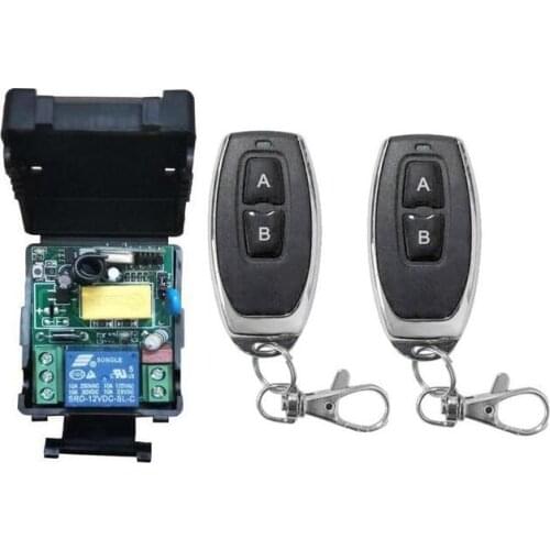 Universal 433mhz 220 v 1 ch RF wireless radio remote control lighting switch receiver transmitter 10A relay