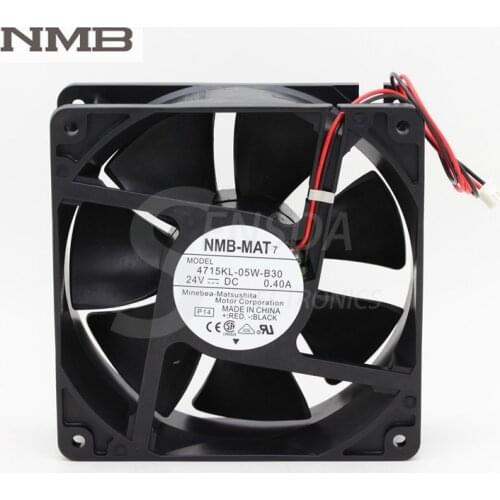 Original For NMB 4715KL-05W-B30 120mm 12cm 12038 DC 24V 0.40A 9.6W server inverter computer axial cooling fans
