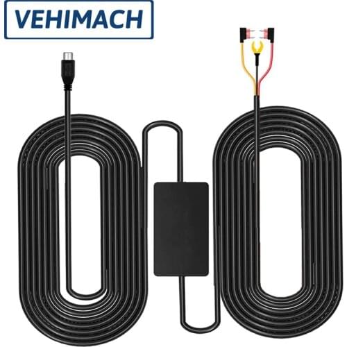 Car Dash Cam Hardwire Kit 12V 24V to 5V 2.5A 3.5m Dash Cam Cable USB Charging Mini Micro Dashcam Wire 24h Parking Recording
