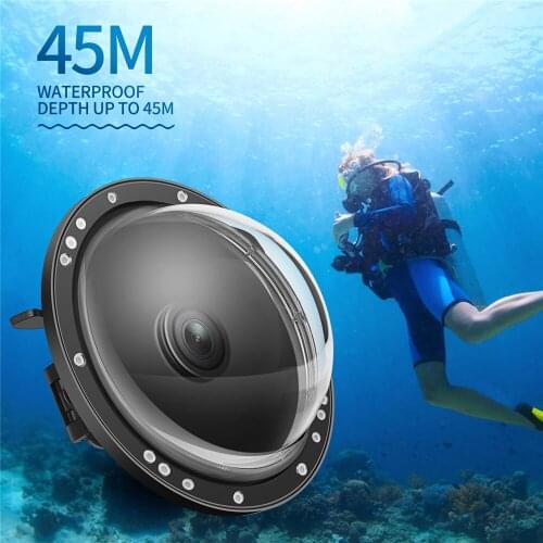Waterproof Housing Camera Dome Port Case Diving Mask Water Lens Hood for DJI OSMO Action Camera Accessories