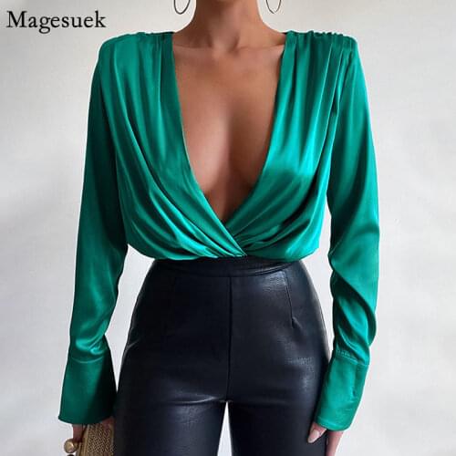 Plus Size Loose Shirt Autumn Solid Long Sleeve Korean Clothes Simple OL Women Blouse 2020 Fashion Women Blouses Feminine 11193