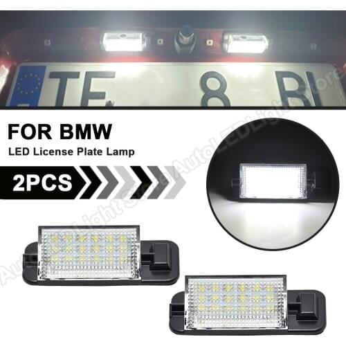 2Pcs For 3 Series Bmw E36 318i 320i 325i 328i M3 1992 1993 1994 1995 1996 1997 1998 LED License Number Plate Light Lamp