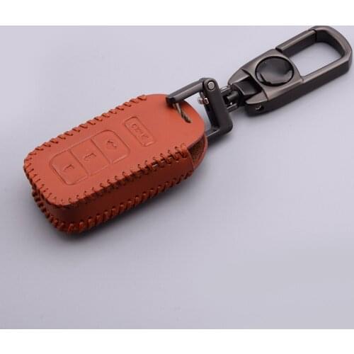 4 Button Remote Key Case Cover Chain Fob Car Fit for Honda Accord EX EXL Civic CR-V CRZ HR-V Pilot Ridgeline 2017