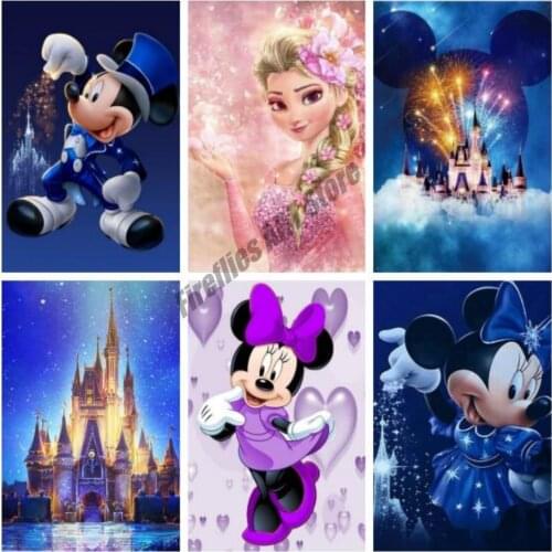 Full Square/Round Drill 5D Diamond Painting Disney "Mickey Mouse" Embroidery Cross Stitch Kits Diamond Mosaic Home Decor Gift