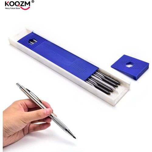 1set 3mm Metal Automatic Pencil Silver Mechanical Pens for Kids Writing Gift Student School Stationary