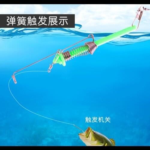 Automatic Fishing Hook Spring Trigger Hook Lazy Universal Full Speed Automatic Apring Hook Fishing Accessories