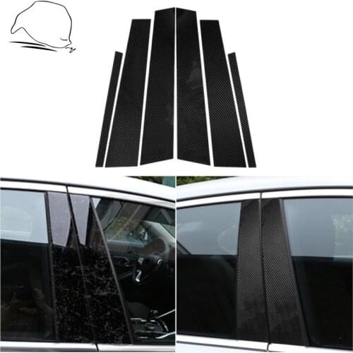 For BMW 3 Series G20 G28 2019-2020 325li 330d 335 Car Accessories Carbon Fiber Door Posts Sticker ABC Pillar Buttons Knob Cover