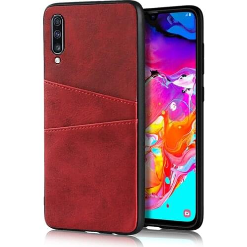 Back card slot case For samsung galaxy A20e a30 a50 A70 Cases Cover Mobile Phone Accessories Leather Case For Galaxy a50 Cover