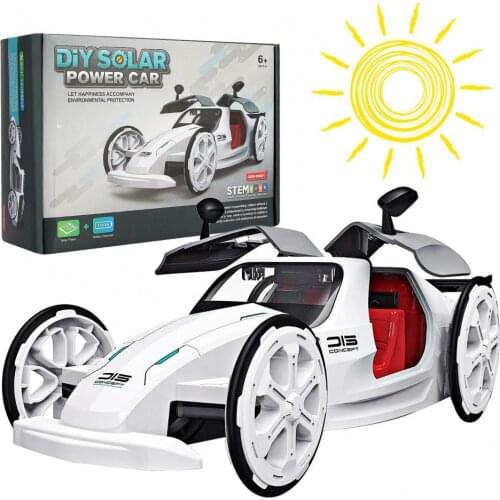 Solar Car DIY Climbing Vehicle Educational Engineering Blocks Car Science Kit For Kids Building Toys For Children Gift