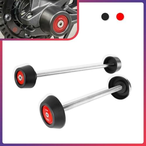 For Ducati Monster796 1100 EVO Monster 1200 Motorcycle Crash Pads Protector Front & Rear Fork Wheel Sliders