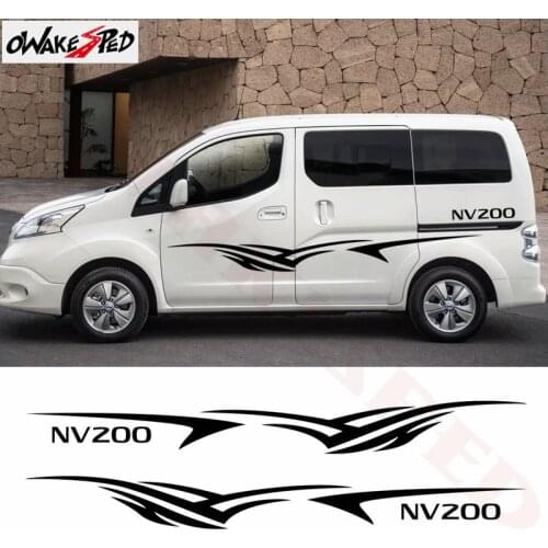 For-Nissan Evalia NV200 Car Both Side Door Decor Stickers Sport Stripes Styling Auto Body DIY Vinyl Decals Exterior Accessories