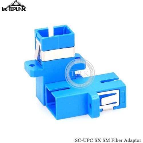 Hot sale 100pcs/ lots SC/UPC Fiber Optic Adapter Connector, Single mode SM SX Fiber Adaptor Digital communications fiber coupler