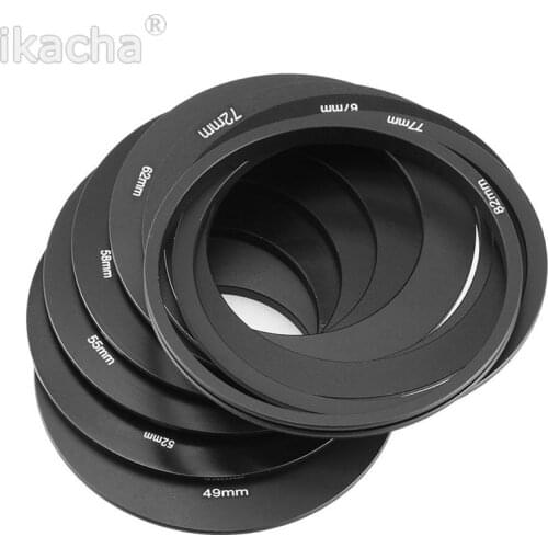 Camera Ring Adapter 9 Adapter Ring 49mm 52mm 55mm 58mm 62mm 67mm 72mm 77mm 82mm Ring + Filter Holder Set For Cokin P Series