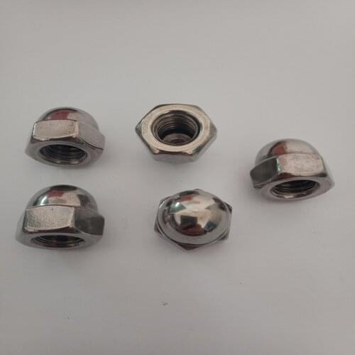 Reverse tooth cover mother 304 stainless steel left cover type decorative screw cap closure nut M5 M6 M8 M10 M12 M14 M16