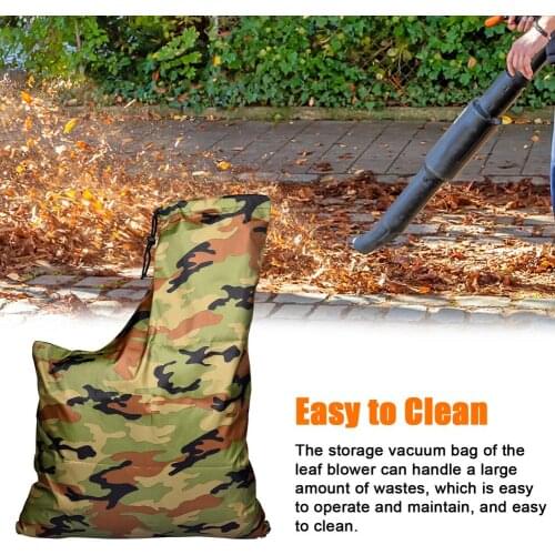 Leaf Storage Bag Leaf Blower Vacuum Bag Dump Bag For Patio Lawn Vacuum Bag Zippered Type Polyester Storage Leaf Blower Dust