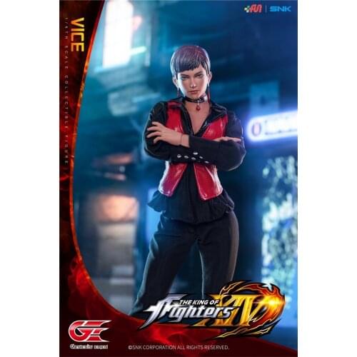 1/6 Scale Genuine Genesis King of Fighters 14 KOF-V01 Microfilament Rubberized Movable Female Soldier Doll For Collection