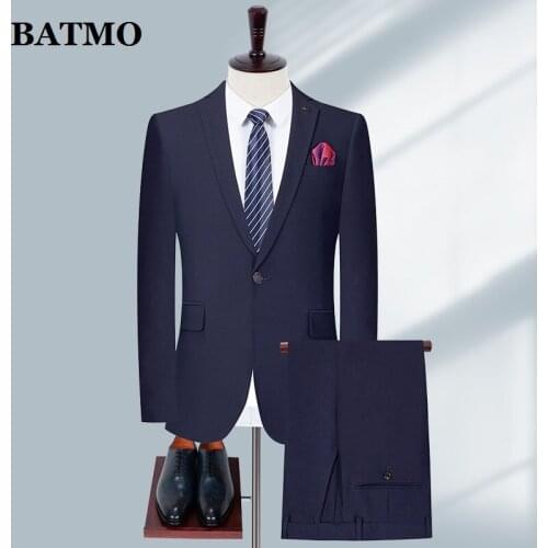 BATMO 2021 New arrival high quality casual suits men,mens wedding dress,plus-size M-XXXL 501