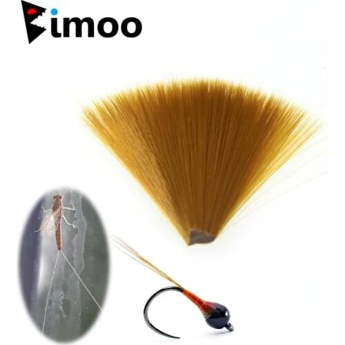 Bimoo Fine Diameter Brown Nylon Tapered Floating Fly Tying Mayfly Tail Fiber Perdigon Nymph Tails Fly Tying Material