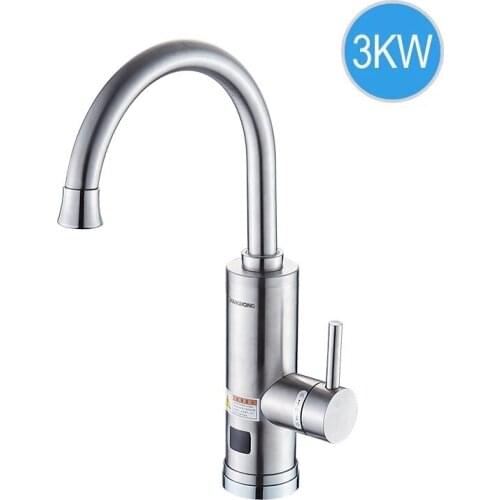 Stainless Steel Instant Tankless 3000W Electric Hot Water Heater Faucet Kitchen Instant Heating Tap Water Heater