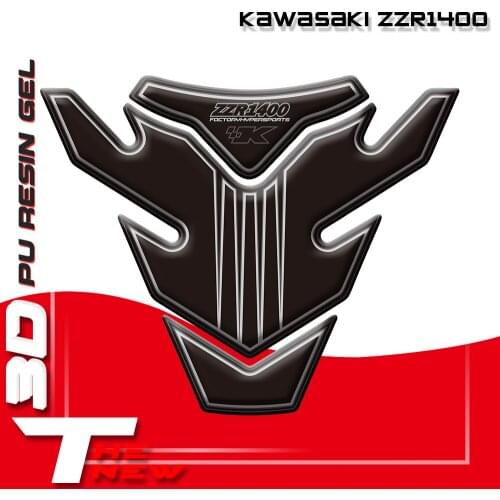 New Motorcycle Tank Pad Protector Decal Sticker Case Tankp Stickers For Kawasaki ZZR1400 2006 - 2016 07 08 09 10 11 12 13 14 15
