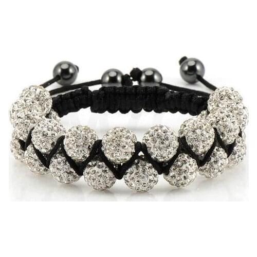 New Style! Free Shipping!10mm handmade Disco Ball Beads men FGTI bracelet . fasion jewelry