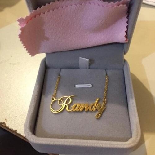 Fascinating Cursive Nameplate Charm Necklace Personalized Women Jewelry Custom Any Name Pendants Gifts For Her BFF Collar Mujer