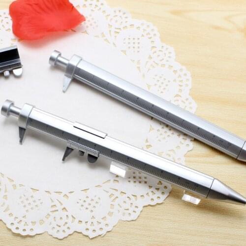 Caliper Pen Gel Ink Multifunction Black Rollerball Write Pen Stationery Ball-Point 0.5mm Vernier Caliper Creativity Ballpoint