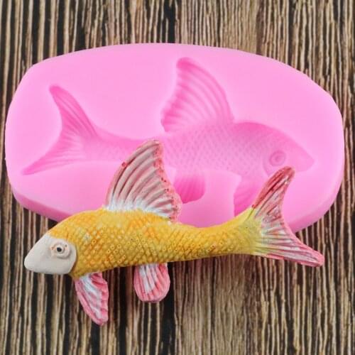 3D Fish Chocolate Silicone Mold Fondant Resin Clay Mould Cake Baking Candy Decorating Tools