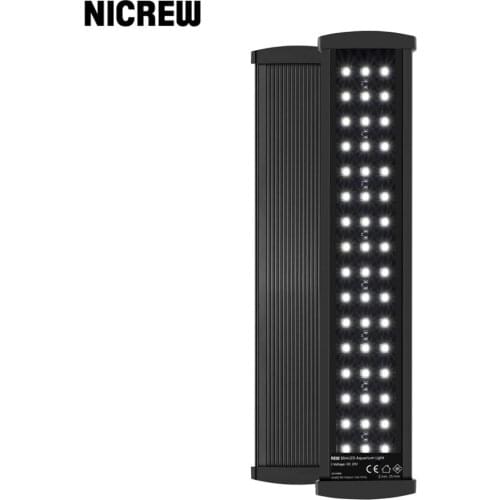 NICREW SlimLED Aquarium Lighting Fresh Water Aquarium Light Dimmable Aquarium Lamp With Single Channel Controller