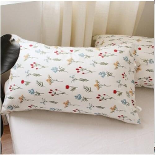 1pcs Japanese Style Simple Cotton Pillow Case With Bandage Student Dormitory Pillow Cover Home Bedroom Decorative Pillowcase New