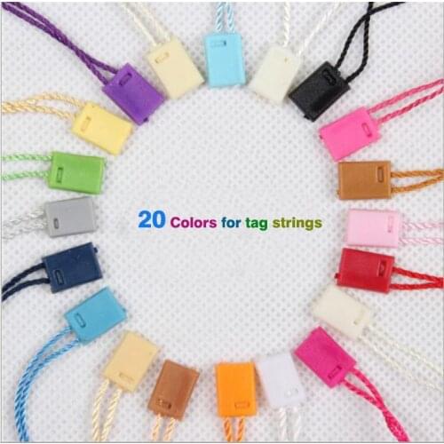 1000pcs/lot 20 multiple colors string seal garment hang tag string/cords/tag seal free shipping 2015091402