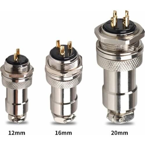 New GX12 GX16 GX20 2/3/4/5/6/7/8/9/10/12/14/15Pins Male Female Electrical Connectors Air Aviation Connectors Cable Plug Socket