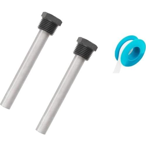 RV Water Heater Anode Rod For Atwood Heaters, 2 Pack 1/2Inch NPT RV Hot Water Tank Anode Rod For RV Heater