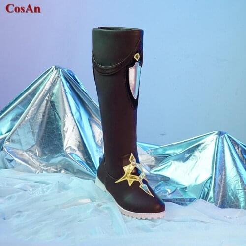 Hot Game Genshin Impact Kaeya Shoes Cosplay The High Quality Universal Fashion Battle Boots Unisex Role Play Used 36-43 Size