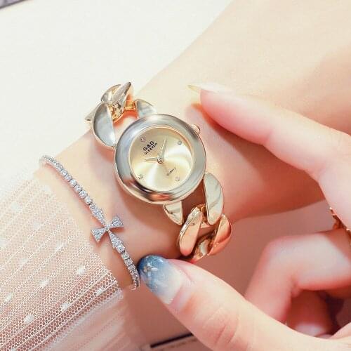 Ladies Fashion Casual Gift Watch Stainless Steel Quartz Watch Ladies Bracelet Watch Timely