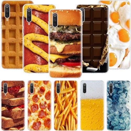 Food French Fries Beer Cheese Phone Case For Xiaomi Mi Note 10 11 9 8 10T 9T CC9 A1 A2 A3 5X 6X Pocophone F1 X3 F2 Pro Lite Coqu