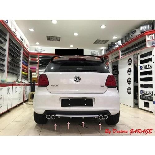 Volkswagen polo 2009 2010 2011 2012 2013 2014 2015 2016 2017 Diffuser Model Diffuser Car Accessory Rear Bumper attachment